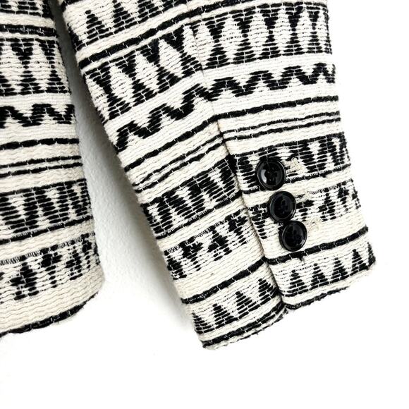 Banana Republic Womens Blazer Jacket Aztec Tribal Business Office Neutral 2 NWT - Picture 9 of 14